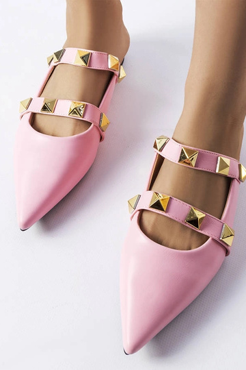 Infradito rosa con punta affilata Ruckman