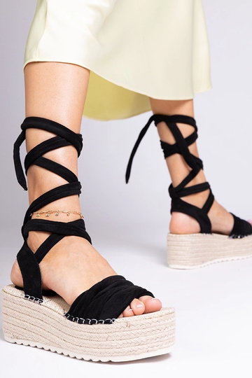 Espadrillas con plateau Loiseau nere 2