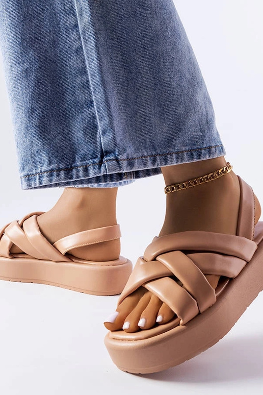 Sandali con plateau a ferro di...