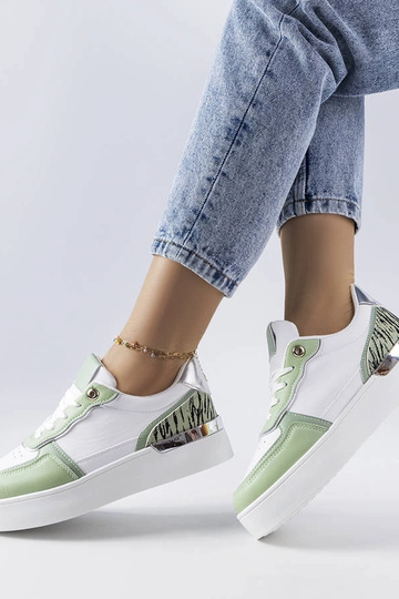 Sneakers verdi sulla piattaforma Tooele 2