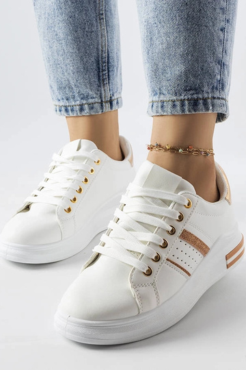 Sneakers con plateau Lanoie bianche