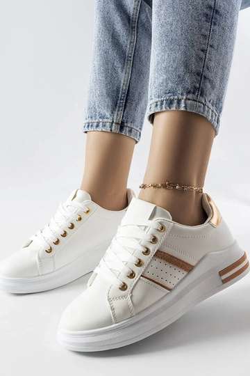 Sneakers con plateau Lanoie bianche 2