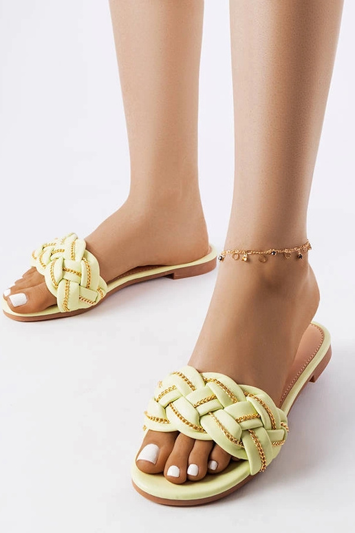 Infradito eleganti Correra verdi