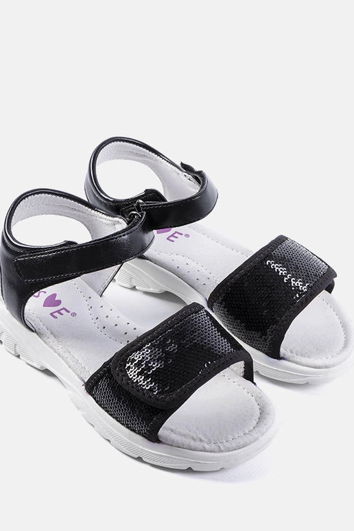 Sandali neri per bambini Grenier