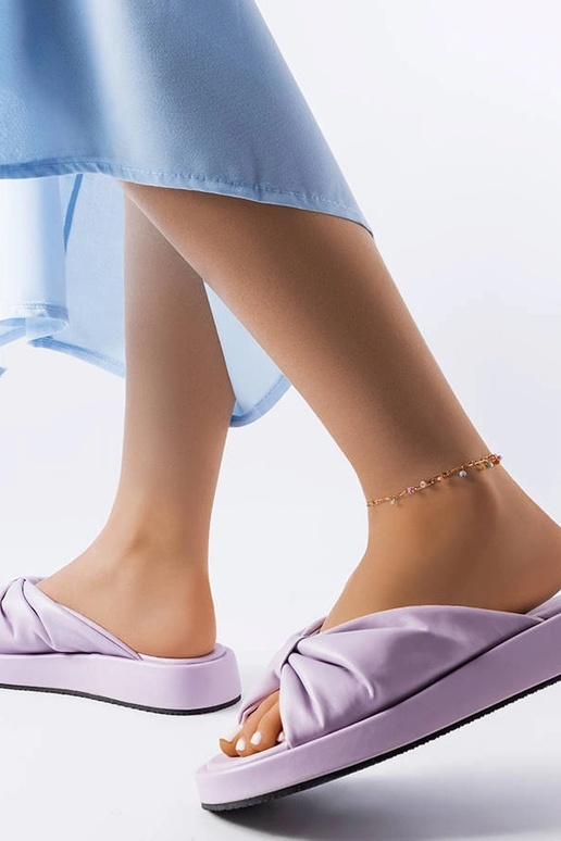 Sandali con zeppa Hog Purple