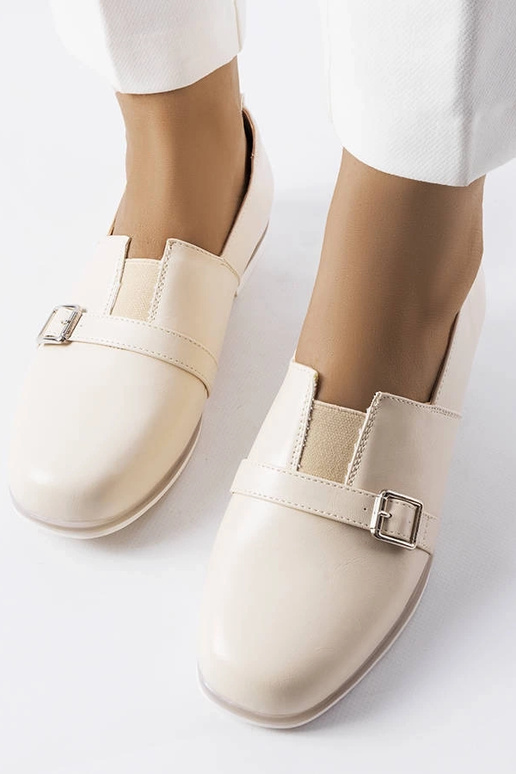 Pusbačiai color sabbia con soletta in...