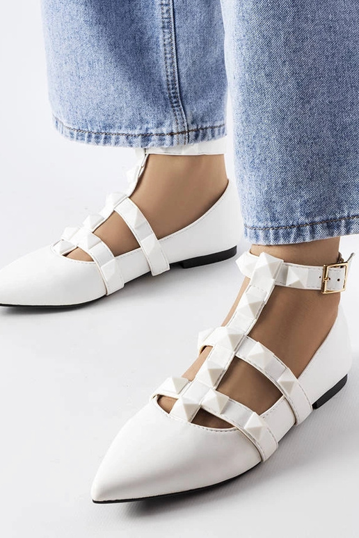 Ballerine bianche con spettacolare...