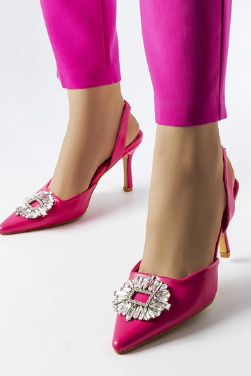 Tacco con strass rosa Moïse