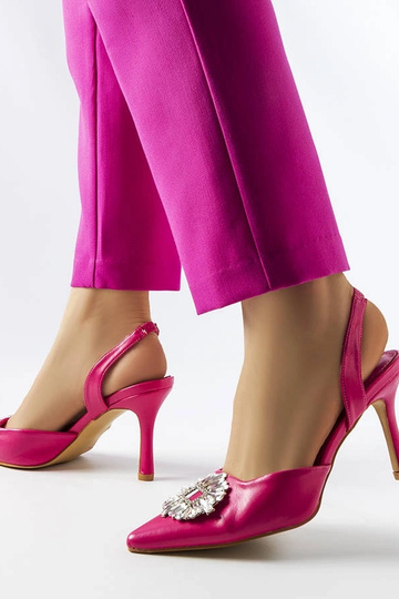 Tacco con strass rosa Moïse 2