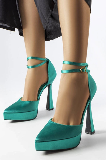 Décolleté verdi con tacco alto Dallas
