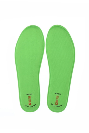 Sottopiedi verdi per scarpe, "Big Star Memory Foam"