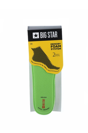 Sottopiedi verdi per scarpe, "Big Star Memory Foam" 2