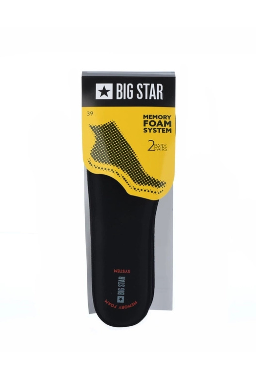 Solette in memory foam Big Star nere Solette in memory foam Big Star nere