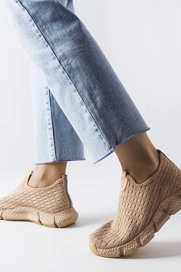 Sneakers sportive beige Obenor slip-on