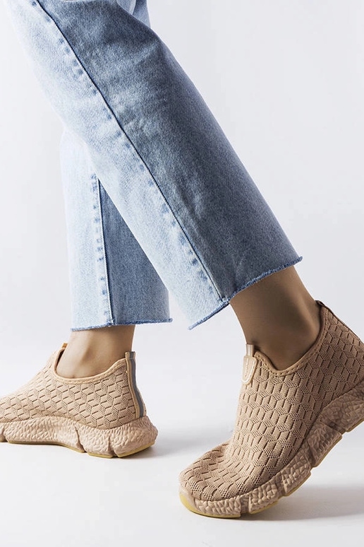 Sneakers sportive beige Obenor slip-on