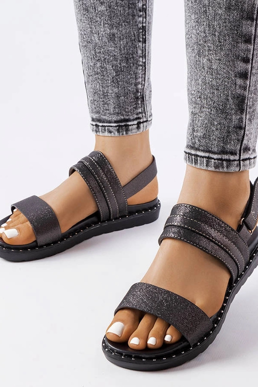 Sandali Felicienne neri lucidi