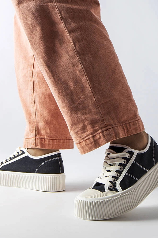 Sneakers con plateau Castanthei nere