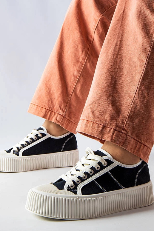 Sneakers con plateau Castanthei nere