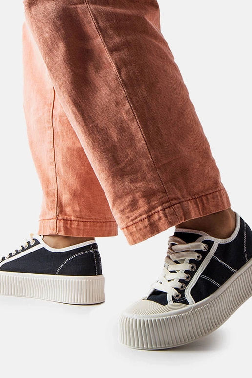 Sneakers con plateau Castanthei nere