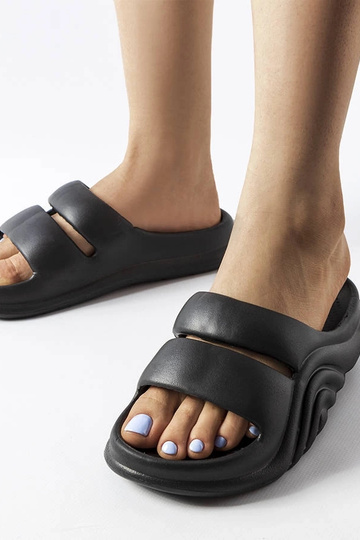 Infradito Geneve in gomma nera 2