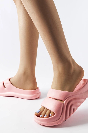 Infradito in gomma rosa Geneve 2