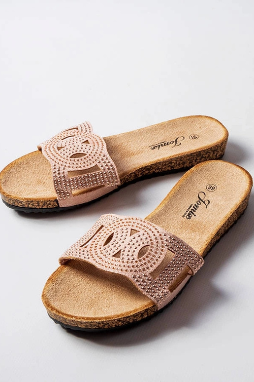 Infradito rosa decorate con strass...