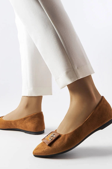 Ballerine marroni decorate... 2