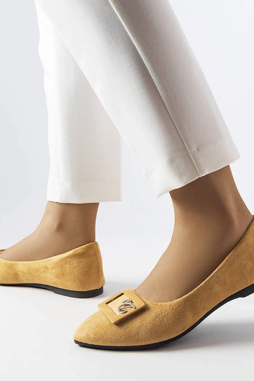 Ballerine beige decorate con zirconi...