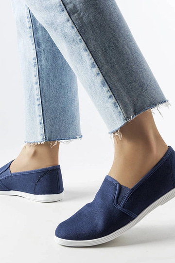Sneakers in tessuto blu...