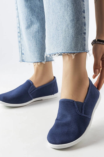 Sneakers in tessuto blu navy Quincy 2