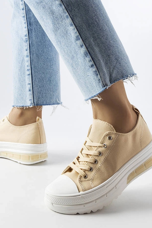 Sneakers con plateau Hawthorne beige