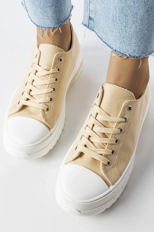 Sneakers con plateau Hawthorne beige