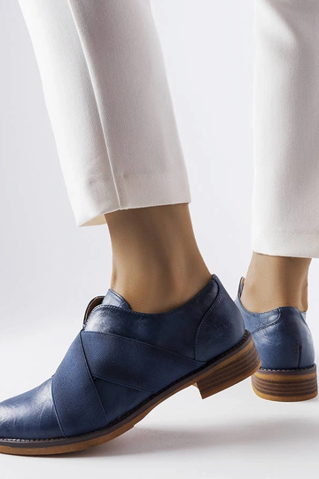 Scarpe eleganti slip-on blu... 2