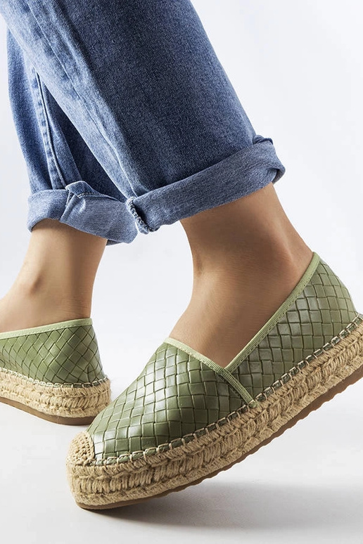 Espadrillas in rilievo Geoffrey verde