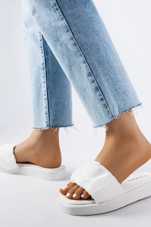 Infradito con volant White Boulevard