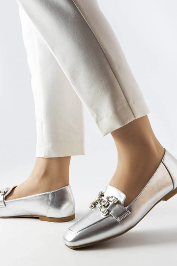 Mocassini argento con... 2