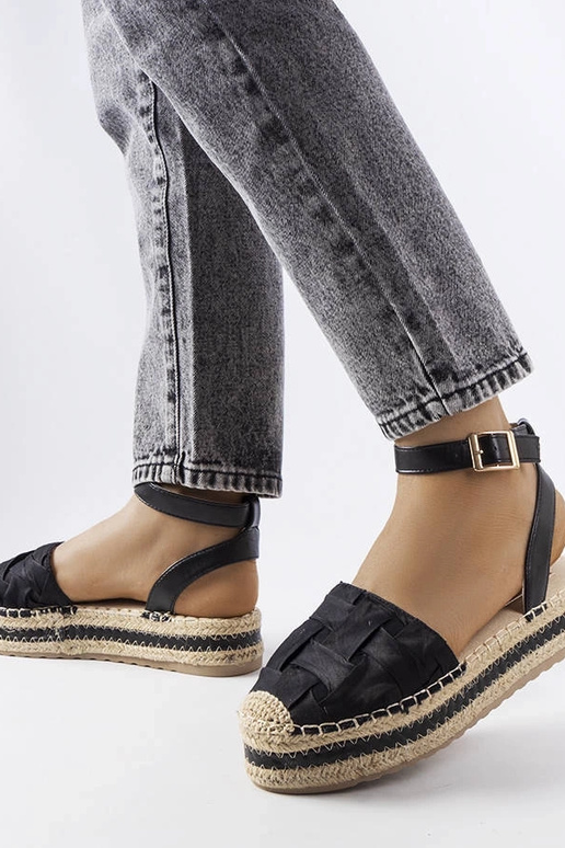 Espadrillas nere con plateau Lafrenière