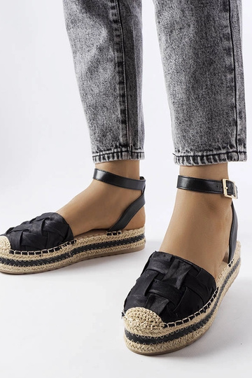 Espadrillas nere con plateau Lafrenière 2