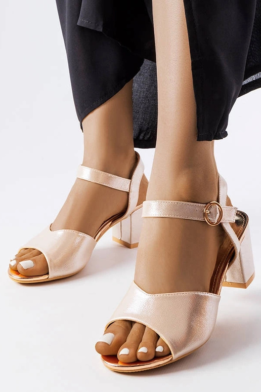 Sandali con tacco Vinceza Gold