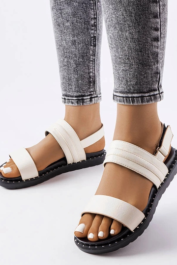 Sandali Felicienne beige lucidi