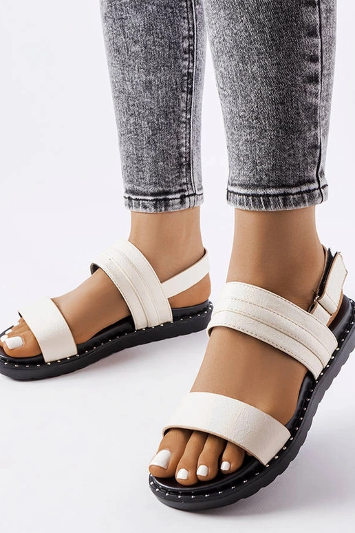 Sandali Felicienne beige lucidi