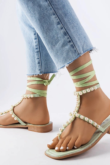 Sandali perla verde Graystone