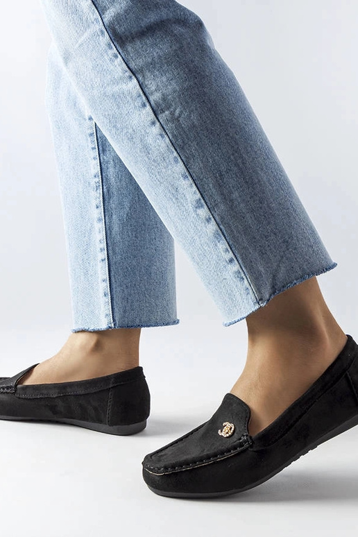 Mocassini neri da donna, „Clardoux" Mocassini neri da donna, „Clardoux"