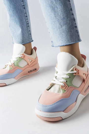 Sneakers rosa realizzate in materiali combinati di Malas
