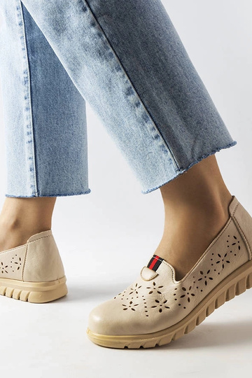 Mocassini beige chiari di Joli