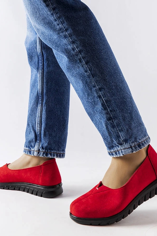 Mocassini Kheda rossi leggeri