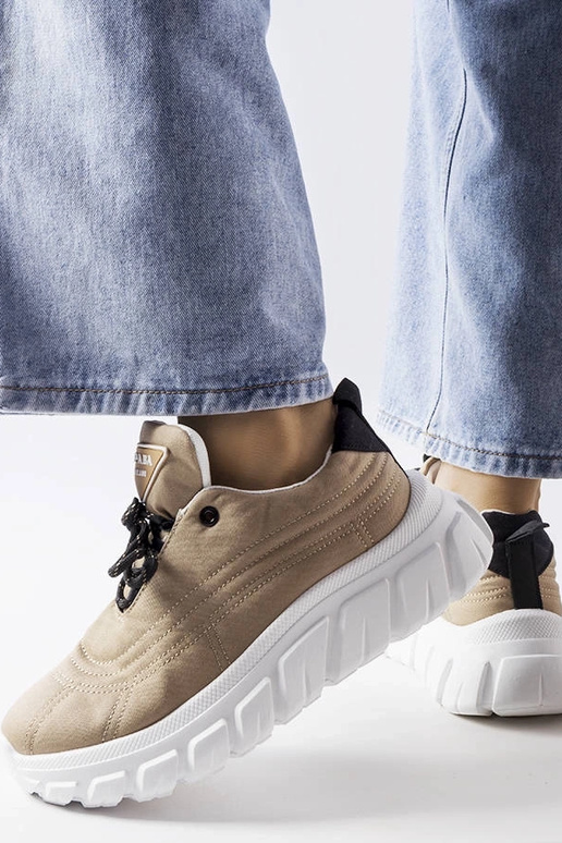 Sneakers Aisys beige scuro