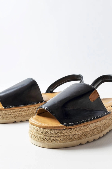 Espadrillas nere su plateau, „Sadbera" 2