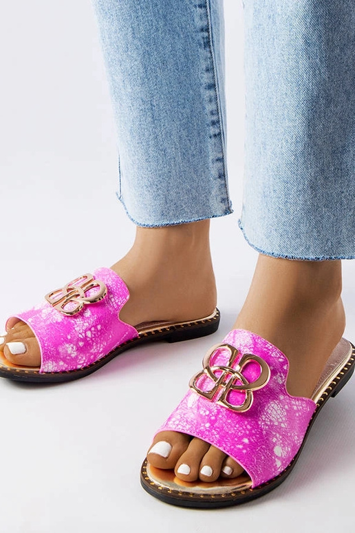 Lea infradito donna rosa con fibbia