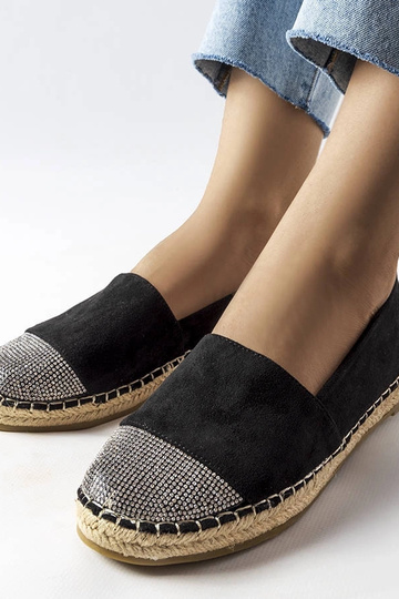 Espadrillas slip-on nere basse da donna Magali 2